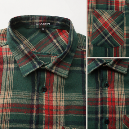 Men's Oakern Explorer Flannel Shirt - 100% Cotton