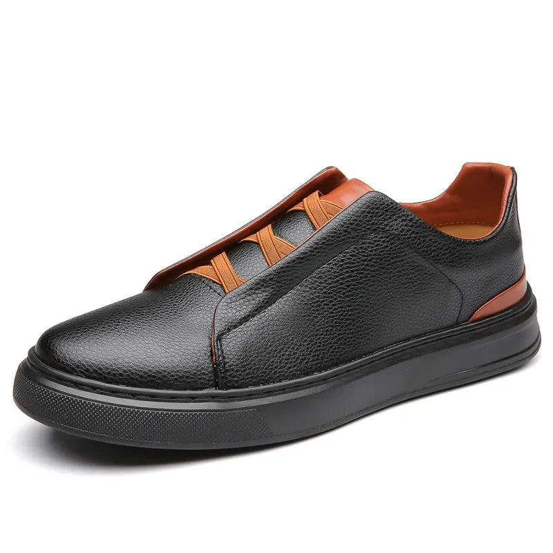 Heritage Leather Crossover Sneakers