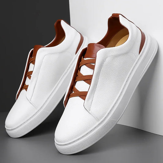 Heritage Leather Crossover Sneakers