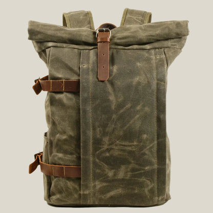 Oakern Venture Rolltop – Waxed Canvas Backpack