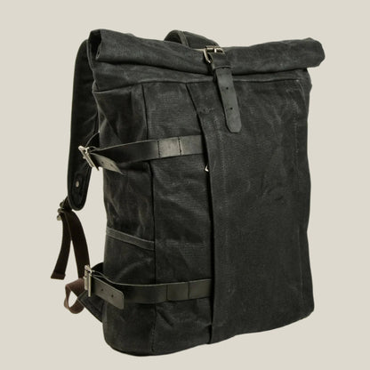 Oakern Venture Rolltop – Waxed Canvas Backpack