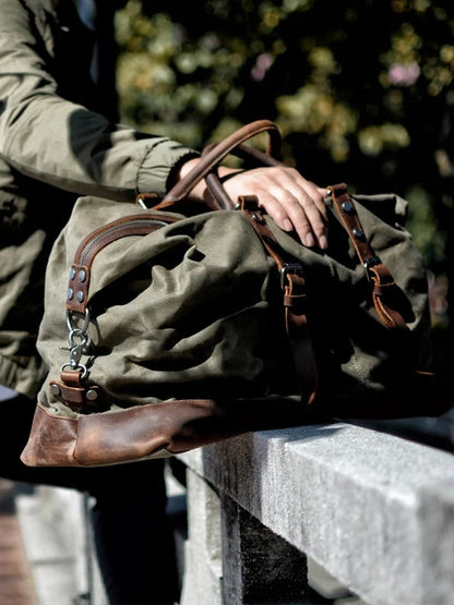 Oakern Pathfinder Duffel – Waxed Canvas Travel Bag