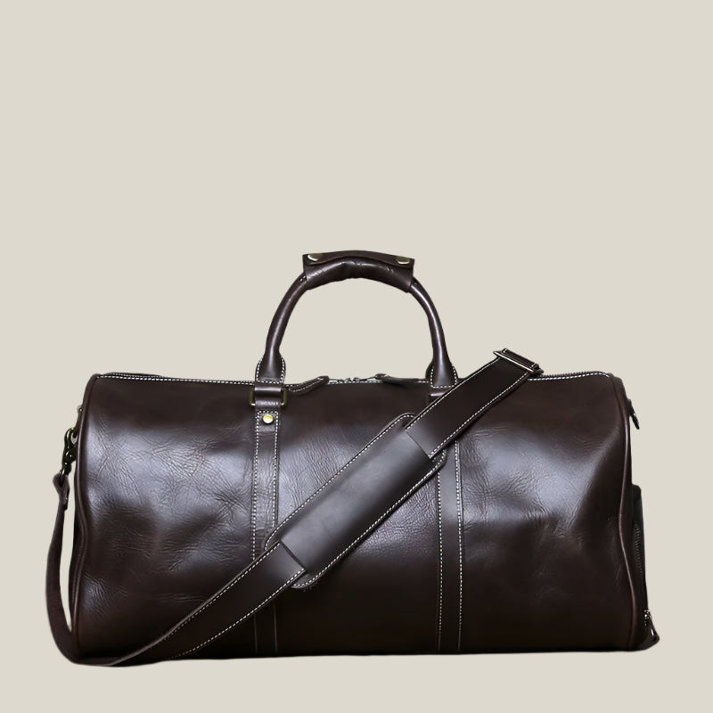 Oakern Voyager Duffel – Full Grain Leather Travel Bag