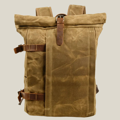 Oakern Venture Rolltop – Waxed Canvas Backpack